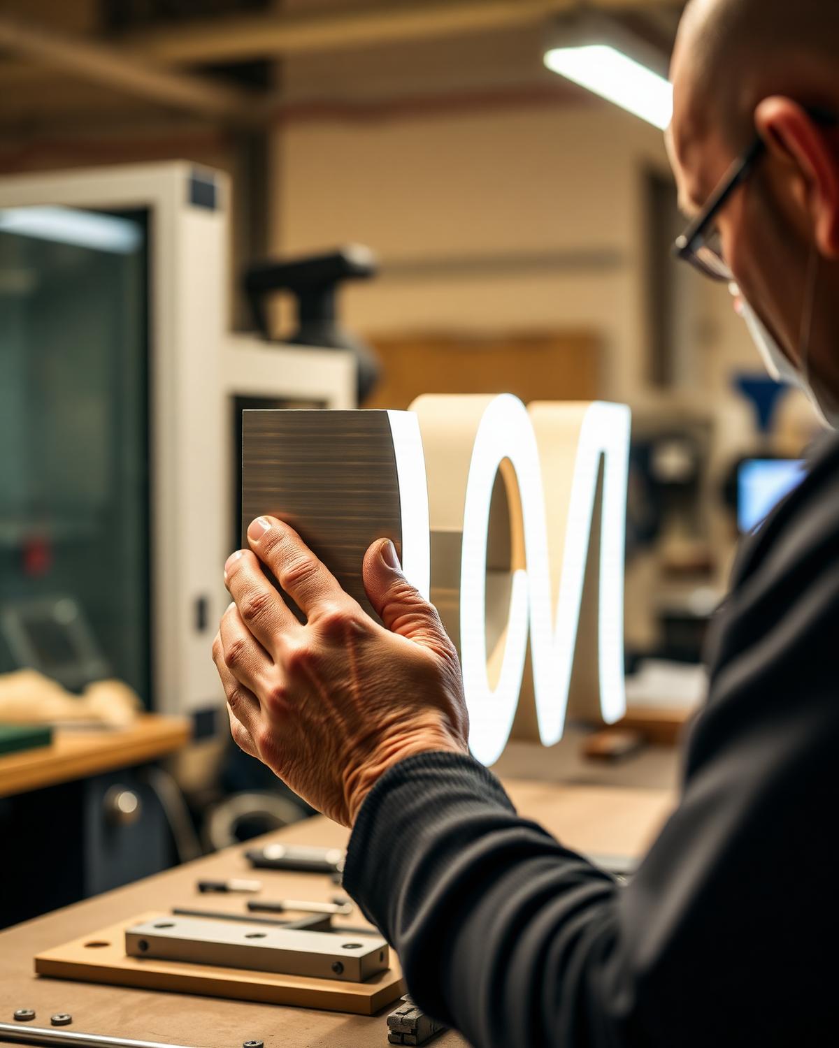 Atelier de fabrication d'enseignes lumineuses LED et lettres 3D au Maroc — Lettre 3D Maroc Casablanca
